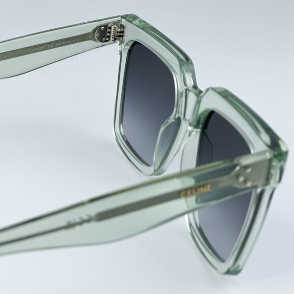 Celine CL4055IN 93B BRAND NEW Sunglasses Transparent Green Gradient Smoke Women - Picture 9 of 10